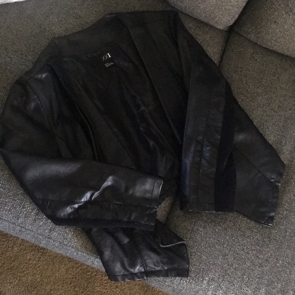 Cute faux leather jacket